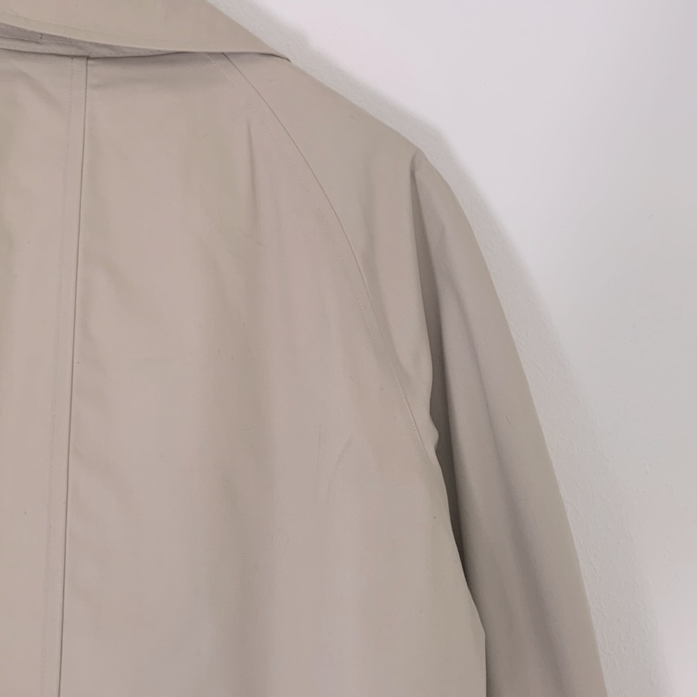 London Fog Vintage Heavy Plush Lined Trench Coat - Picture 9 of 17